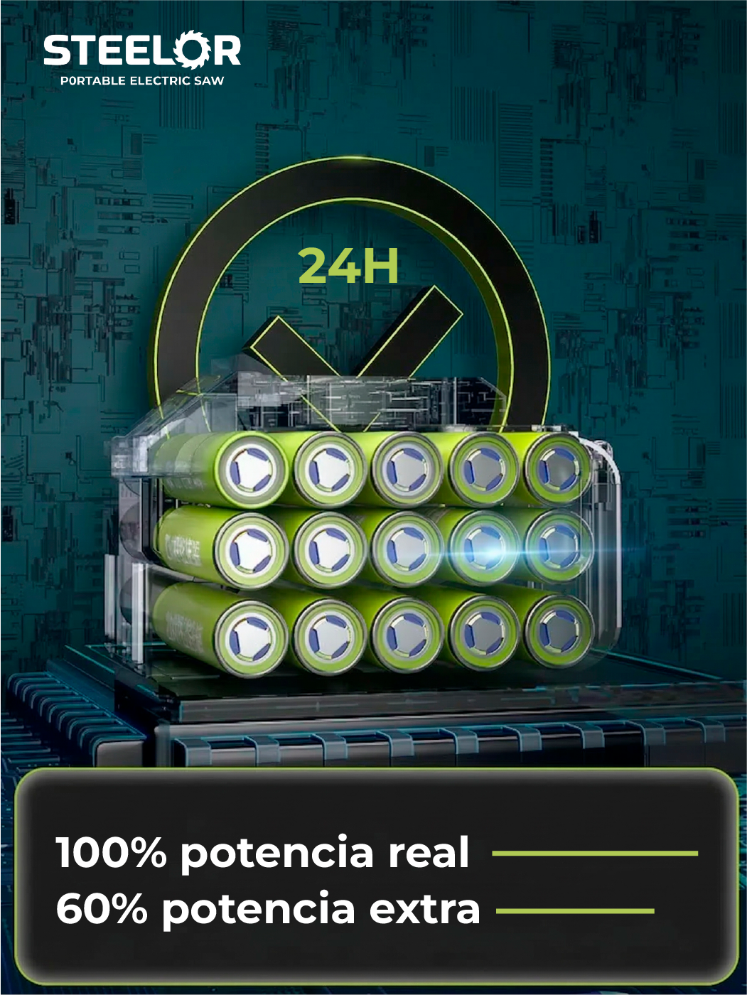 Mini Motosierra Inalámbrica Portátil - STEELOR