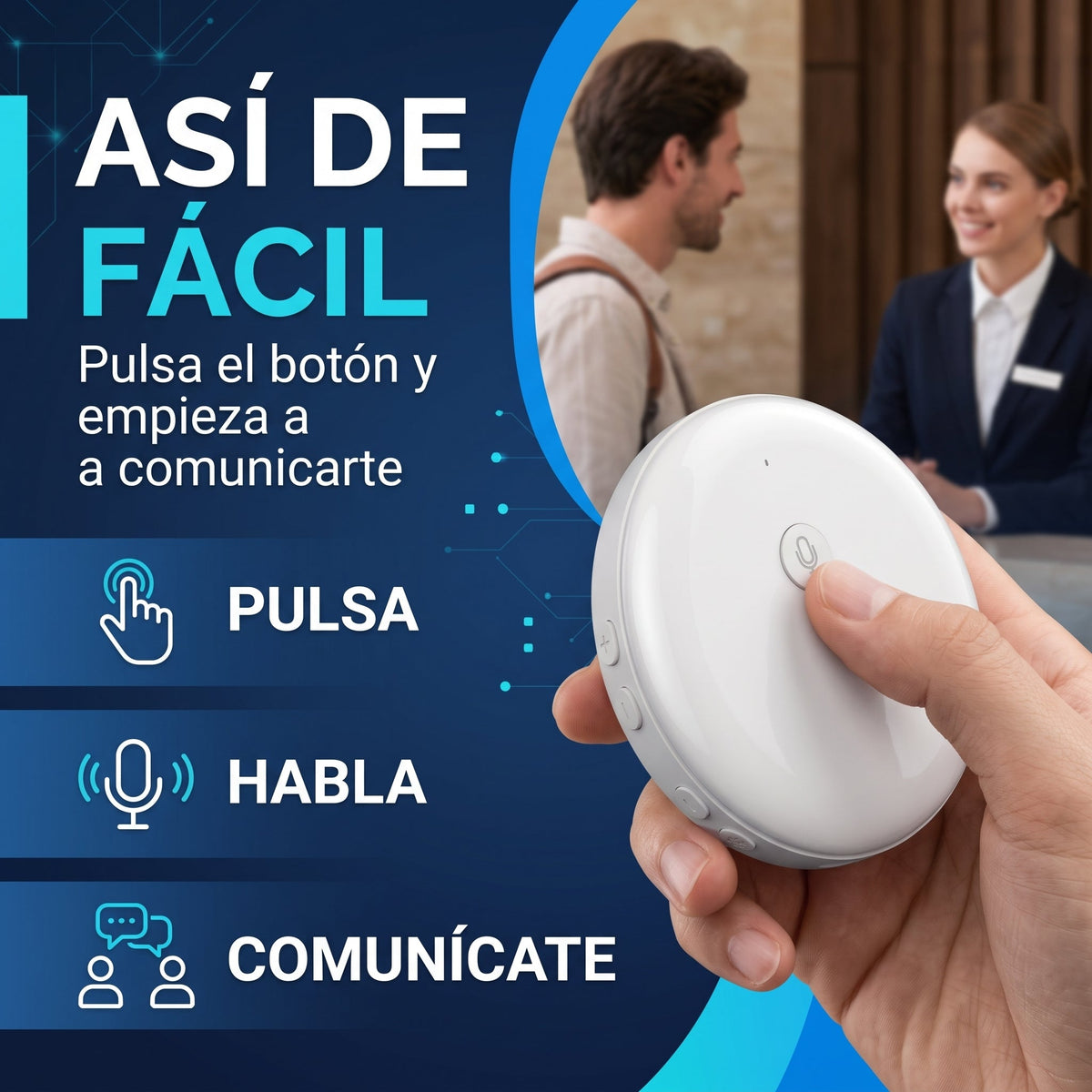 Traductor portátil inteligente con IA - Lingora