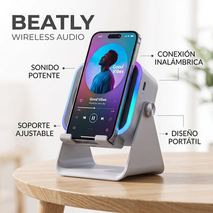 Altavoz Bluetooth inalámbrico con soporte ajustable - BEATLY