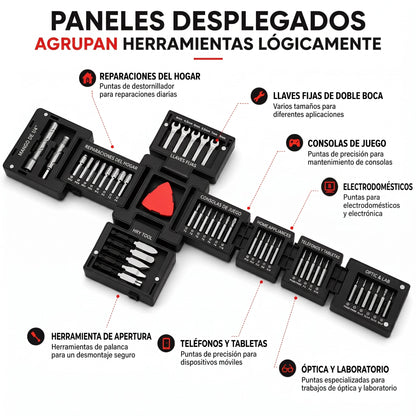 NEXORA - Kit de herramientas magnético 55 en 1