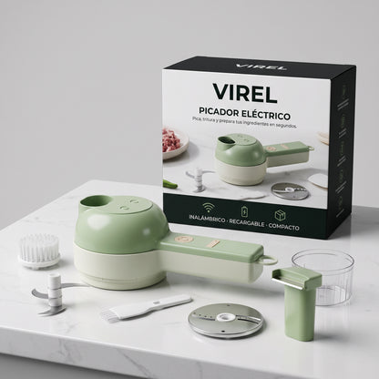 Cortador de verduras eléctrico de mano 4 en 1 - Virel