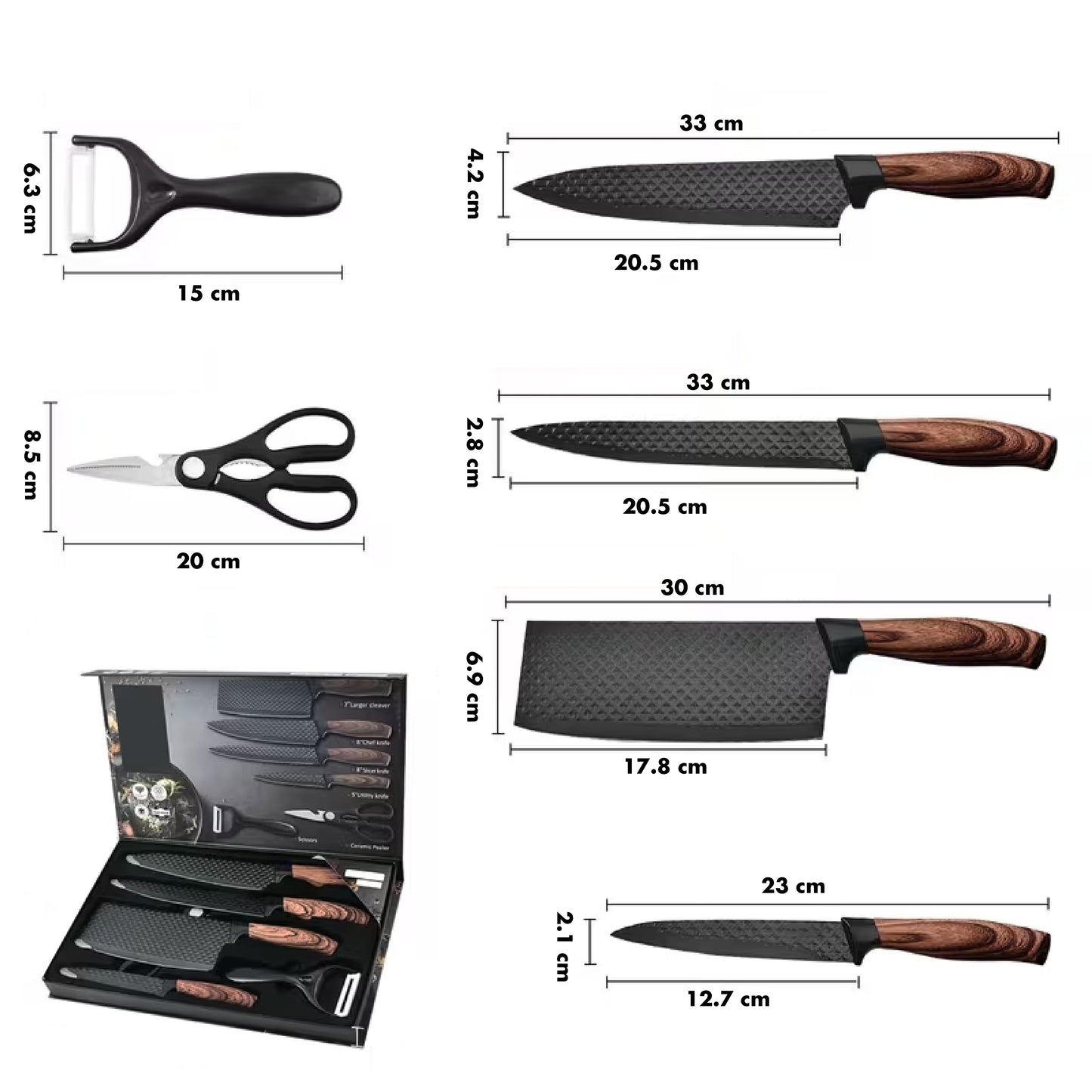 Set de Cuchillos Forjados Premium - NAKIRI