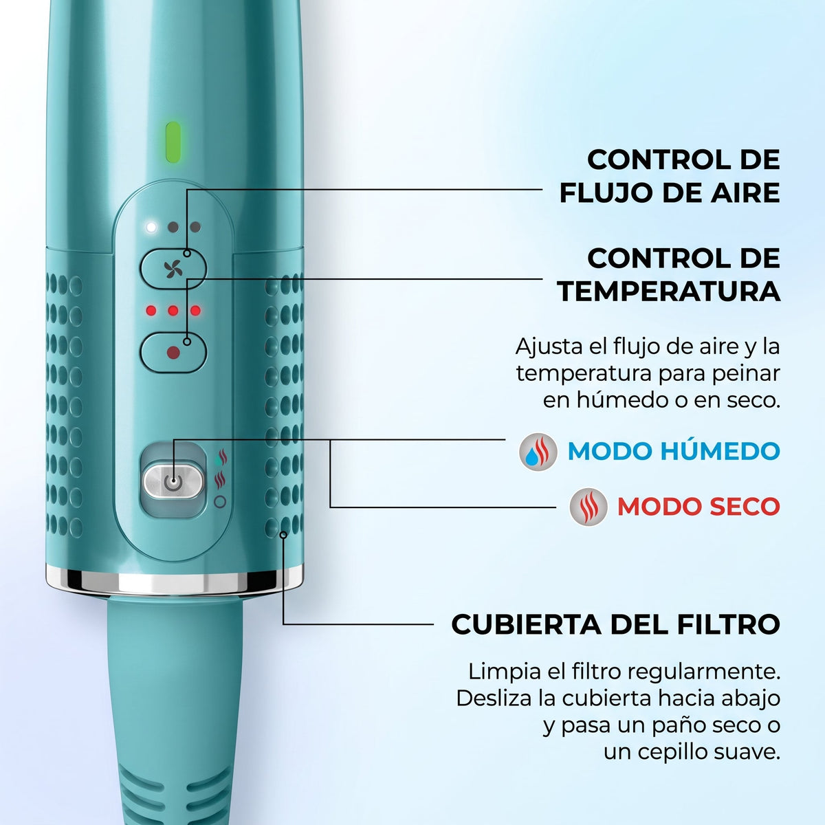 Cepillo 3 en 1 para el Cabello - SleekOne