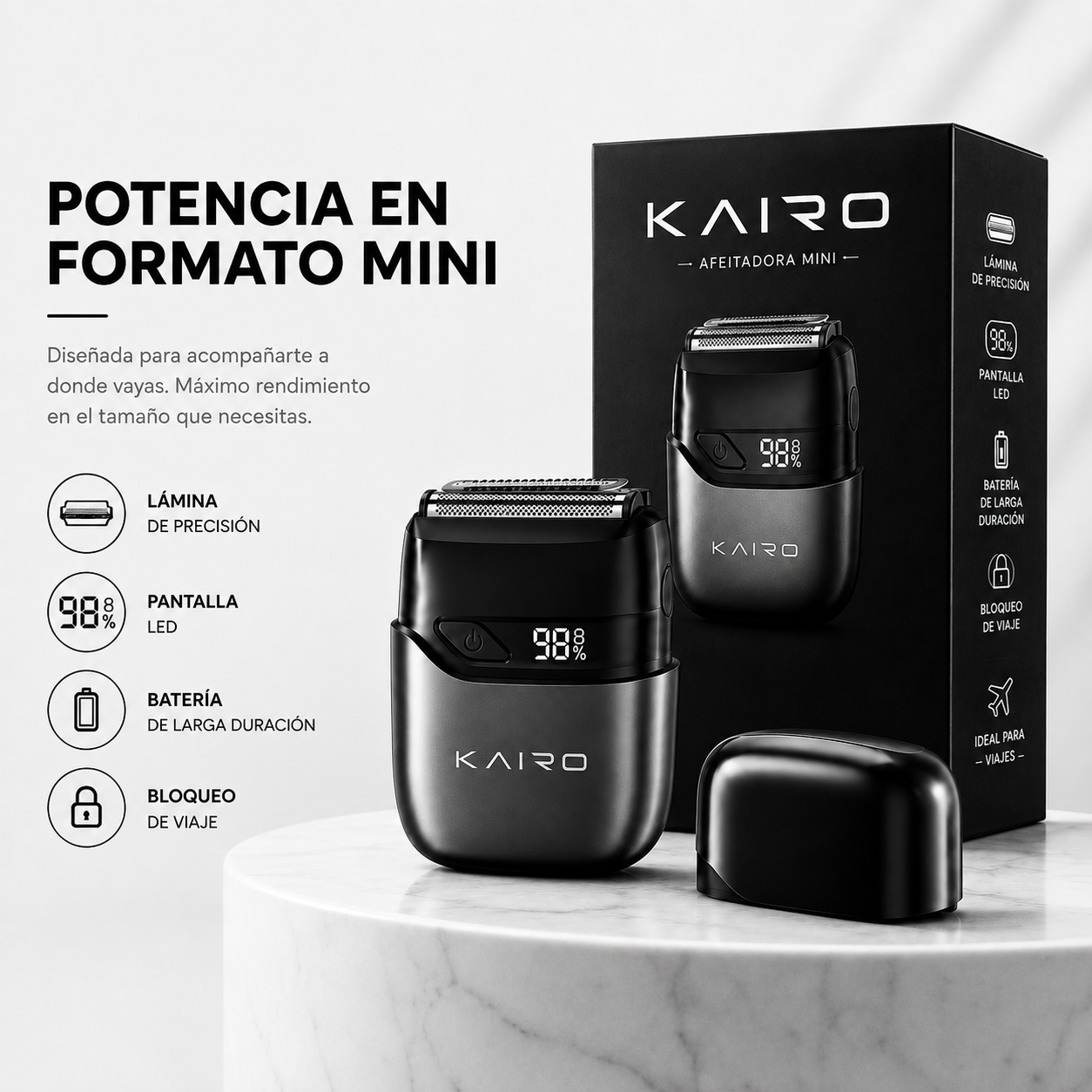 Mini Afeitadora para Viaje - Kairo